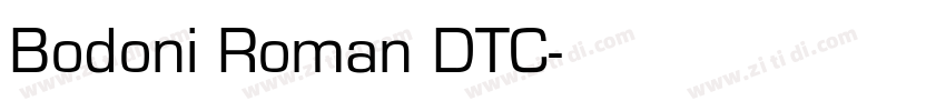 Bodoni Roman DTC字体转换